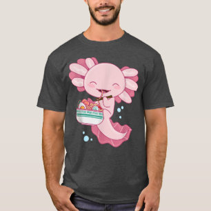 Axolotl Ramen Bowl, Axolotl som äter japansk Ramen T Shirt