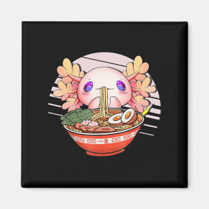 Axolotl Ramen Noodles Japanska Kawaii Anime Otaku Magnet