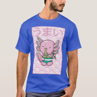 Axolotl Ramen Noodles Japanska Kawaii Otaku T Shirt