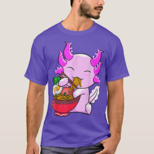 Axolotl Ramen Noodles Japanska Otaku Kawaii Anime T Shirt