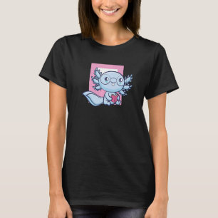 Axolotl Read Bok Ambystoma Mexiicanum Mexican Walk T Shirt