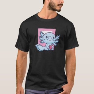Axolotl Read Bok Ambystoma Mexiicanum Mexican Walk T Shirt