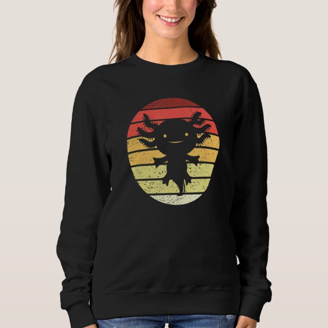 Axolotl Retro Stil Vintage T Shirt (Framsida)