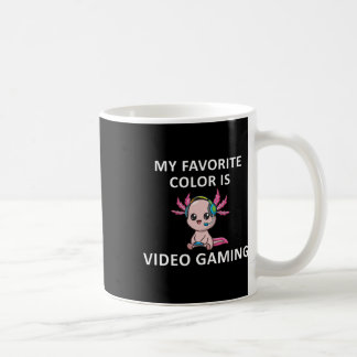 Axolotl Roligt Citat för Spelare Min Favoritfärg Ä Kaffemugg