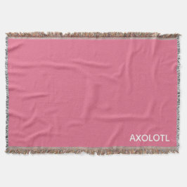 Axolotl rosa färg namn filt