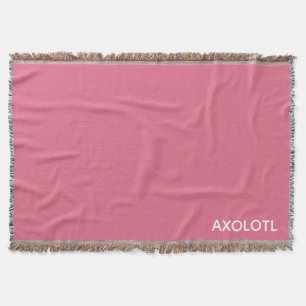 Axolotl rosa färg namn filt