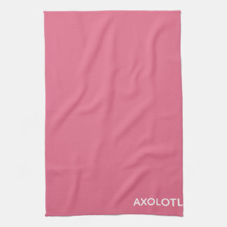 Axolotl rosa färg namn kökshandduk