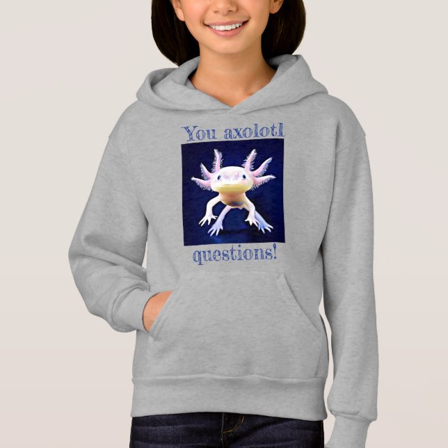 Axolotl Salamander Amphibian T Shirt (Framsida)