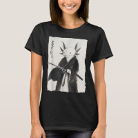 Axolotl Samurai Janpanese Vintage Warrior Art Anim