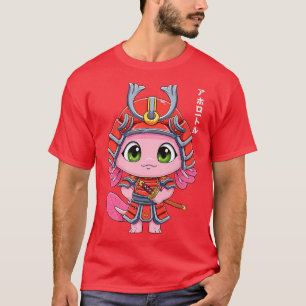 Axolotl Samurai Ronin Japanskt vandrande fiskdjur T Shirt