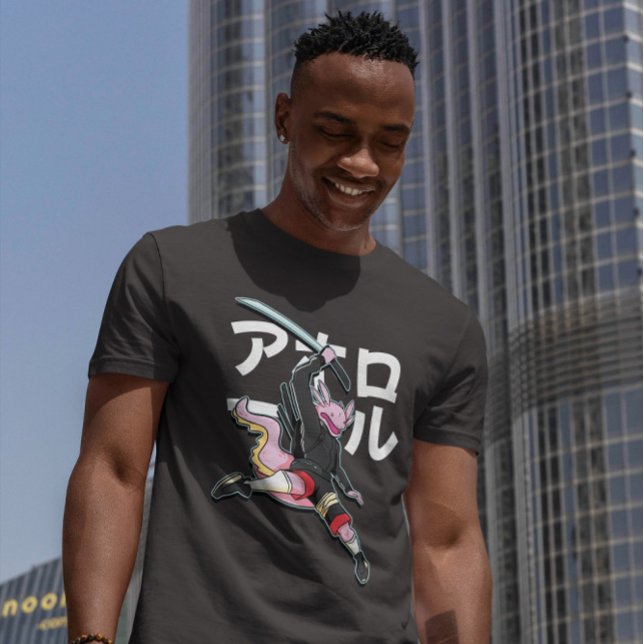 Axolotl Samurai T Shirt (Skapare uppladdad)