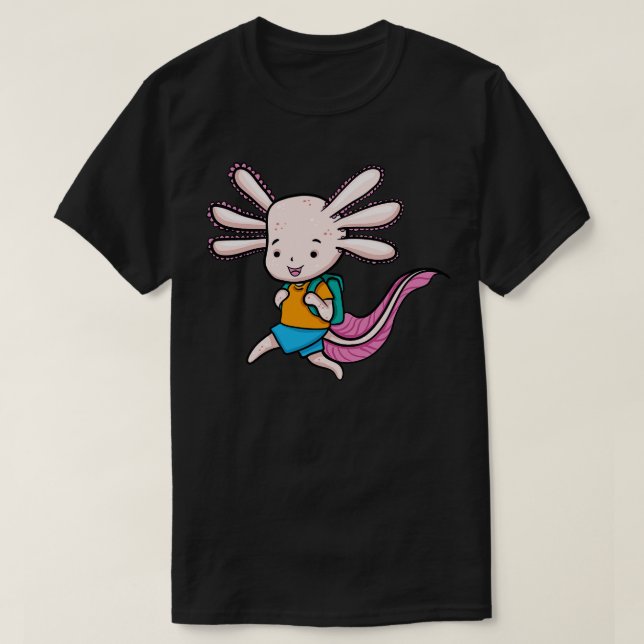 Axolotl School T Shirt (Design framsida)