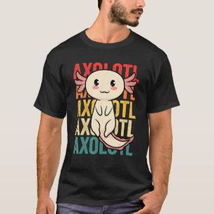Axolotl Shirt Boys Girls Cute Axolotls Kids Vuxen T
