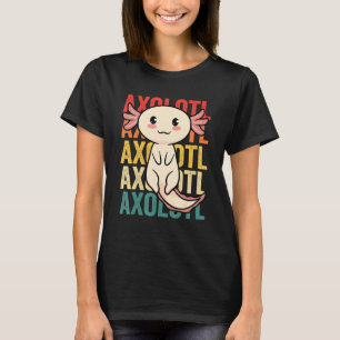 Axolotl Shirt Boys Girls Cute Axolotls Kids Vuxen T