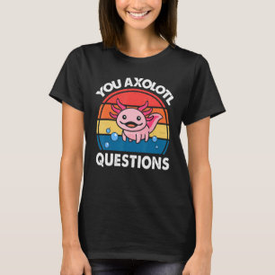 Axolotl Shirt Kids Boy Du Axolotl Frågar Cute T
