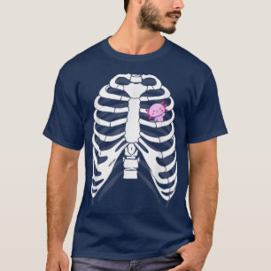 Axolotl Skeleton Funny Axolotl Salamander i revben T Shirt