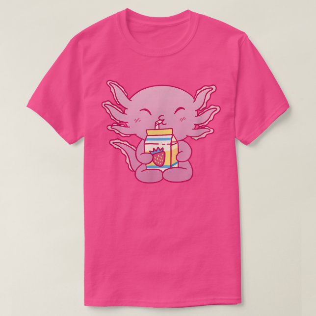 Axolotl Snack Sweets Drink Funny Axolotls Kawaii J T Shirt (Design framsida)
