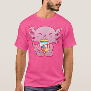 Axolotl Snack Sweets Drink Funny Axolotls Kawaii J T Shirt