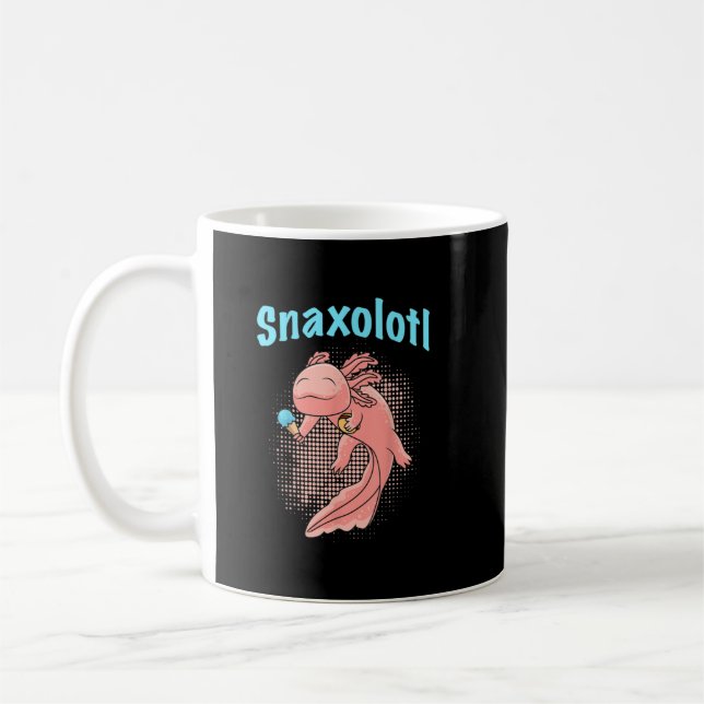 Axolotl Snaxolol Snack Axolotl Ice Cream Kaffemugg (Vänster)