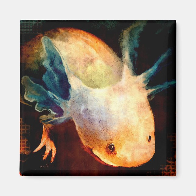 Axolotl Sol Magnet (Framsidan)