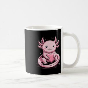 Axolotl som håller hjärta Alla hjärtans dag Söt Va Kaffemugg