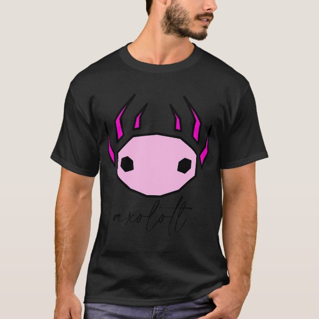 Axolotl, söt Axolotl T Shirt (Framsida)