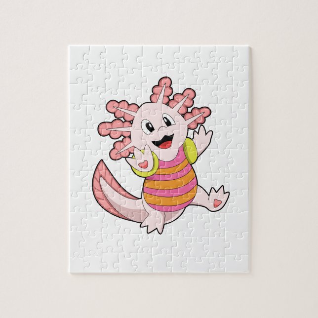 Axolotl Swimming Pussel (Vertikal)