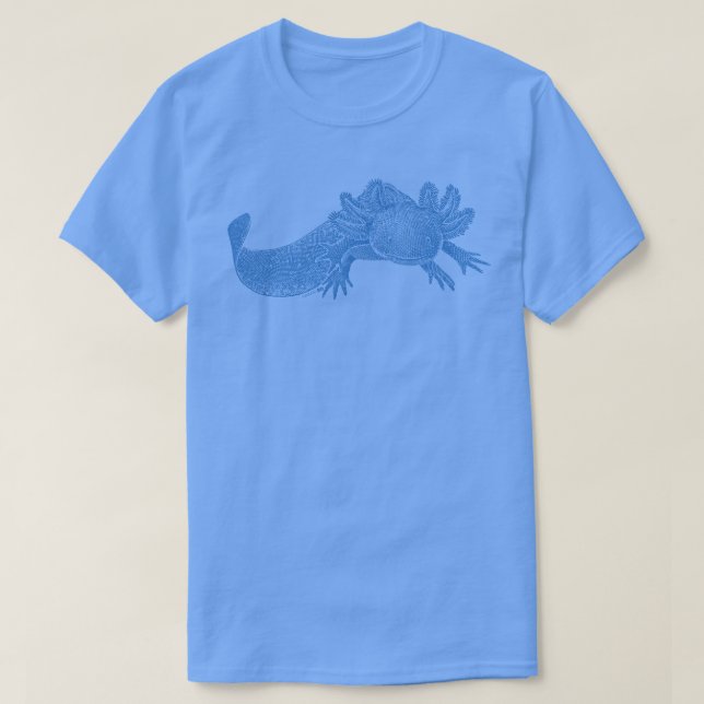 Axolotl T-Shirt - BLÅ (Design framsida)