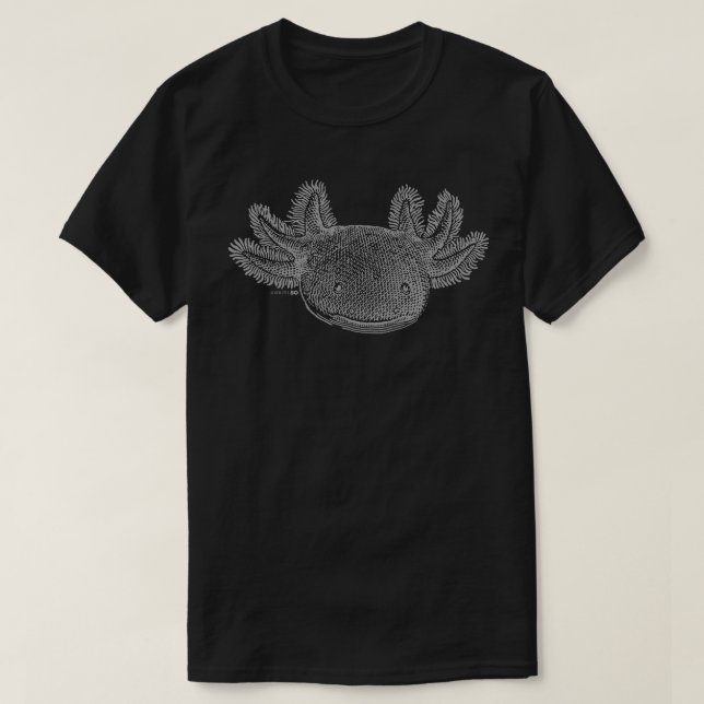Axolotl T-Shirt - GRÅ (Design framsida)