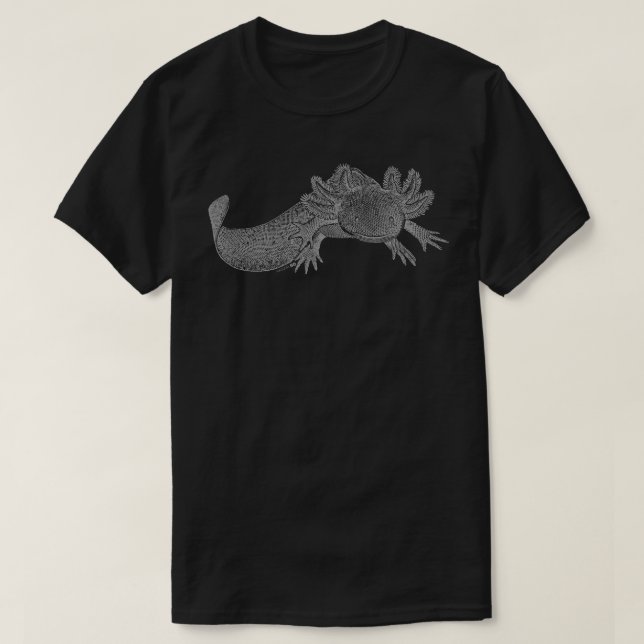 Axolotl T-Shirt - GRÅ (Design framsida)