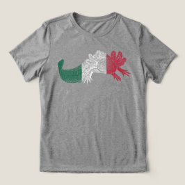 Axolotl T-Shirt - RÖD, VIT & GRÖN - Mexikos flagga