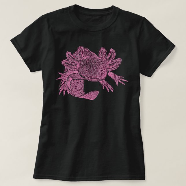 Axolotl T-shirt - ROSA (Design framsida)