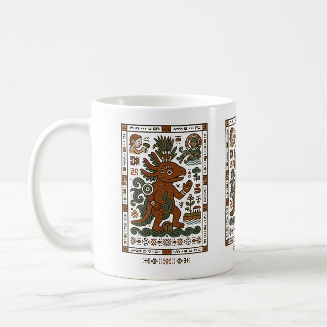 Axolotl Teotl - Vatten gud Kaffemugg (Vänster)