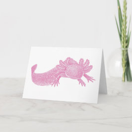 Axolotl tomt gratulationskort - ROSA Kort