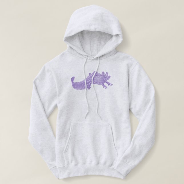 Axolotl-tröja - LILA T Shirt (Design framsida)