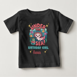 Axolotl under havets daggstjejsarkust t shirt