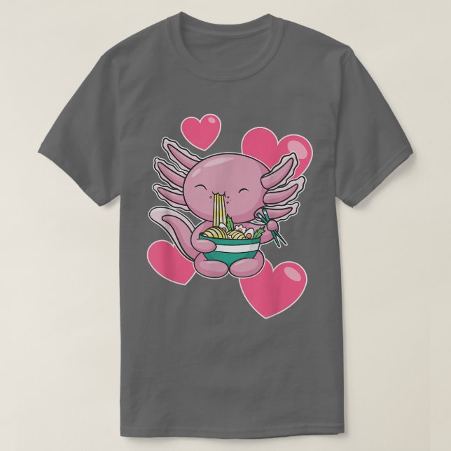 Axolotl Valentindagen T Shirt (Design framsida)