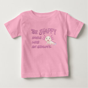Axolotl - Var Lycklig och sjömil småbarn t-shirt