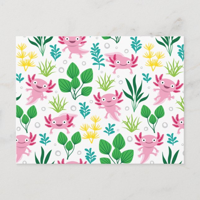 Axolotl Vykort (Framsida)