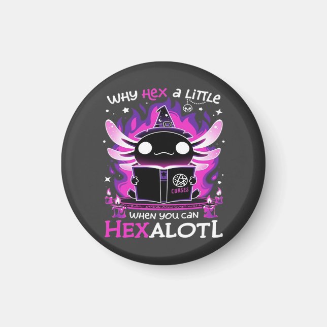 Axolotl Witching Hour - Salamandre Magnet (Framsidan)