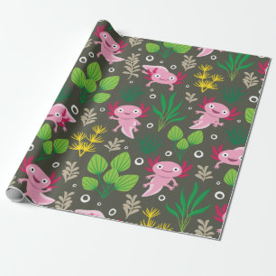 Axolotl Wrapping Papper Presentpapper