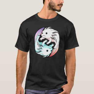 Axolotl Yin Yang Cute Mexican Walking Fish Boys G T Shirt