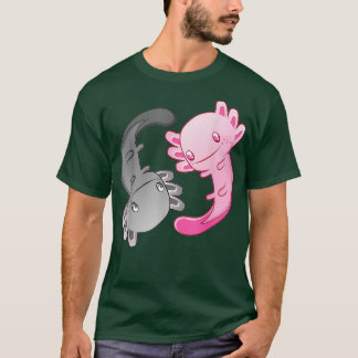 Axolotl Yin Yang Funny Gift for Aquarium Fläkt T Shirt