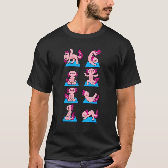 Axolotl Yoga T Shirt (Framsida)