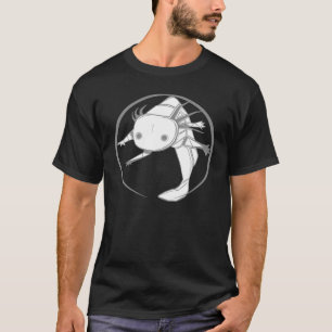 Axolotlen cirklar T-skjortan (leucistic) mörka Tee