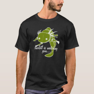 Axolotlen håller ögonen på dig… vildtyp på m tee shirt