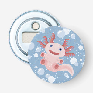 Axolotlen och bubblar djärv vektordesign flasköppnare