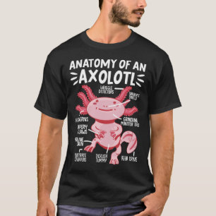 Axolotls anatomi hos en Axolotl Kawaii T Shirt