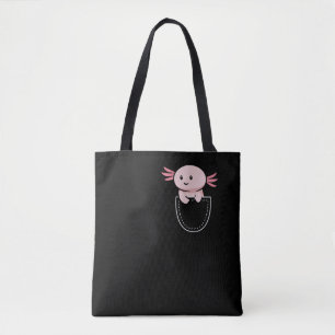 Axolotls Axolotl in a Pocket Kawaii Tygkasse