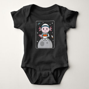 Axolotls Axolotl Space Måne Kawaii T Shirt
